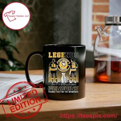NHL Pittsburgh Penguins Jaromir Jagr And Mario Lemieux Black Ceramic Mug