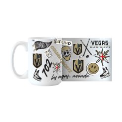 Alternative view of NHL Vegas Golden Knights Founded 2017 White Ceramic Mug