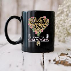 Alternative view of NHL Vegas Golden Knights Players Heart 2023 Black Ceramic Mug
