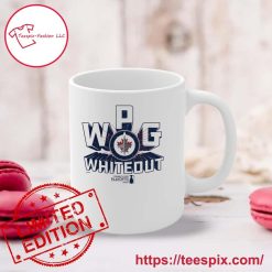 Alternative view of NHL Winnipeg Jets WPG Whiteout 2024 White Ceramic Mug