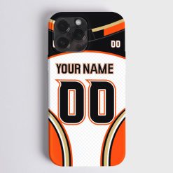 NHL Anaheim Ducks Custom Name Number Away Jersey Phone Case