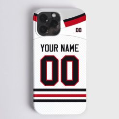 NHL Chicago Blackhawks Custom Name Number Away Jersey Phone Case