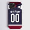 NHL Colorado Avalanche Custom Name Number Alternate Jersey Phone Case