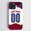 NHL Colorado Avalanche Custom Name Number Away Jersey Phone Case