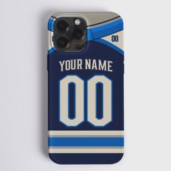 NHL Columbus Blue Jackets Custom Name Number Alternate Jersey Phone Case