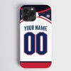 NHL Columbus Blue Jackets Custom Name Number Away Jersey Phone Case