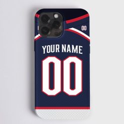 NHL Columbus Blue Jackets Custom Name Number Home Jersey Phone Case