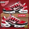 NHL Detroit Red Wings Custom Name New Edition Air Max Plus Shoes