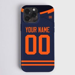 NHL Edmonton Oilers Custom Name Number Alternate Jersey Phone Case