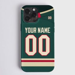 NHL Minnesota Wild Custom Name Number Home Jersey Phone Case