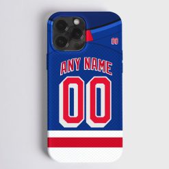 NHL New York Rangers Custom Name Number Home Jersey Phone Case