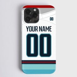 NHL Seattle Kraken Custom Name Number Away Jersey Phone Case