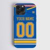 NHL St. Louis Blues Custom Name Number Alternate Jersey Phone Case