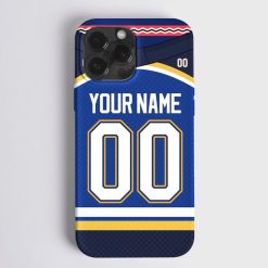 NHL St. Louis Blues Custom Name Number Home Jersey Phone Case