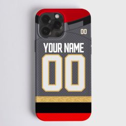 NHL Vegas Golden Knights Custom Name Number Alternate Jersey Phone Case