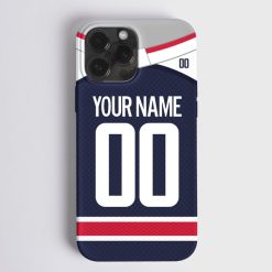 NHL Washington Capitals Custom Name Number Alternate Jersey Phone Case