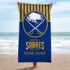 NHL Buffalo Sabres Custom Name Gift For Fans Beach Towel