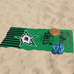 Alternative view of NHL Dallas Stars Custom Name Gift For Fans Beach Towel