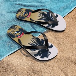 NHL Florida Panthers Custom Name Aloha Pattern Flip Flops