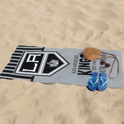 Alternative view of NHL Los Angeles Kings Custom Name Gift For Fans Beach Towel