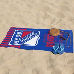 Alternative view of NHL New York Rangers Custom Name Gift For Fans Beach Towel