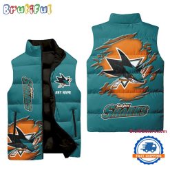 NHL San Jose Sharks Custom Name New Edition Venture Vest