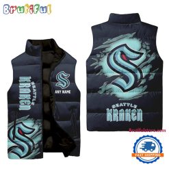 NHL Seattle Kraken Custom Name New Edition Venture Vest