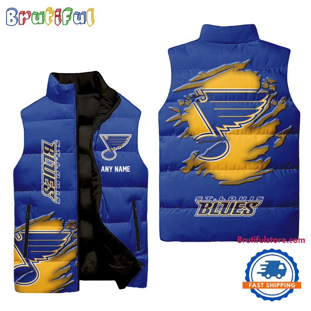 NHL St. Louis Blues Custom Name New Edition Venture Vest