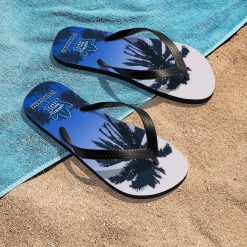 Alternative view of NHL Toronto Maple Leafs Custom Name Aloha Pattern Flip Flops