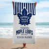 NHL Toronto Maple Leafs Custom Name Gift For Fans Beach Towel