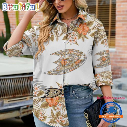 NHL Anaheim Ducks Limited Edition Casual Shirt for Women