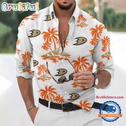 NHL Anaheim Ducks New Version Long Sleeve Button Shirt