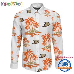 NHL Anaheim Ducks New Version Long Sleeve Button Shirt