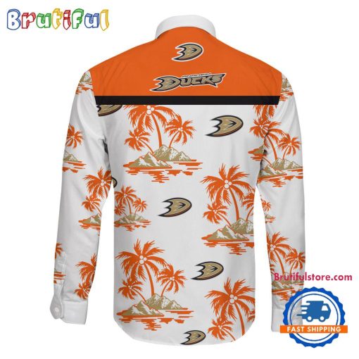 NHL Anaheim Ducks New Version Long Sleeve Button Shirt