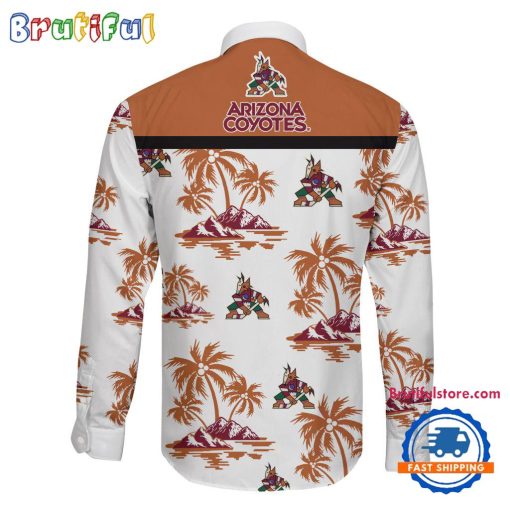 NHL Arizona Coyotes New Version Long Sleeve Button Shirt