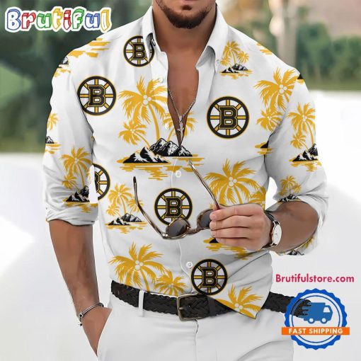 NHL Boston Bruins New Version Long Sleeve Button Shirt