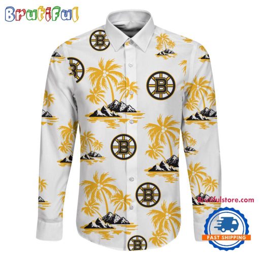 NHL Boston Bruins New Version Long Sleeve Button Shirt
