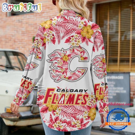 NHL Calgary Flames Limited Edition Casual Shirt for Women