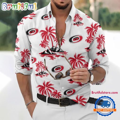 NHL Carolina Hurricanes New Version Long Sleeve Button Shirt