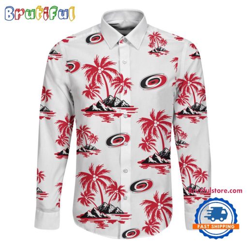 NHL Carolina Hurricanes New Version Long Sleeve Button Shirt