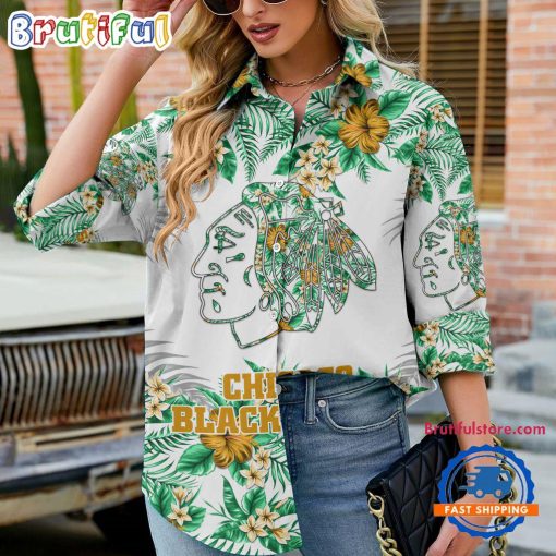NHL Chicago Blackhawks Limited Edition Casual Shirt for Women
