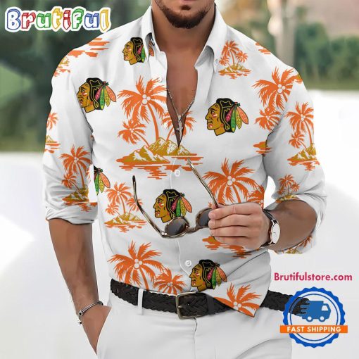 NHL Chicago Blackhawks New Version Long Sleeve Button Shirt