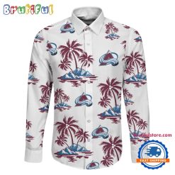 NHL Colorado Avalanche New Version Long Sleeve Button Shirt