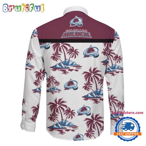 NHL Colorado Avalanche New Version Long Sleeve Button Shirt