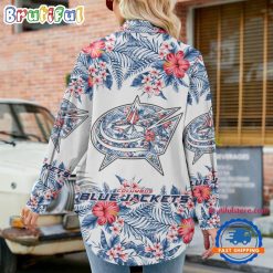 Alternative view of NHL Columbus Blue Jackets Limited Edition Casual Shirt for Women