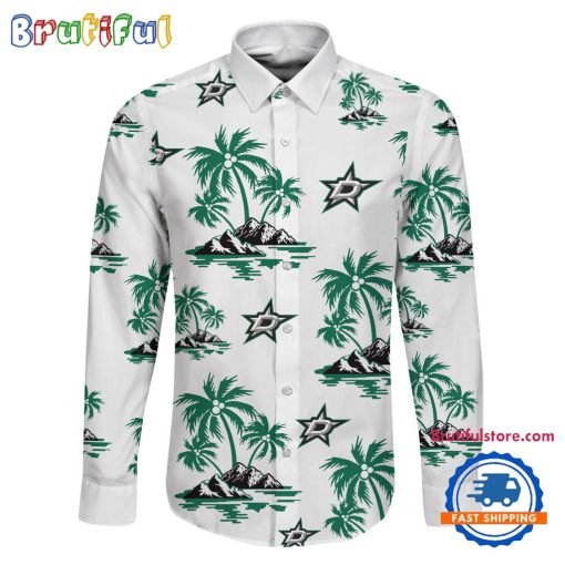 NHL Dallas Stars New Version Long Sleeve Button Shirt