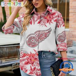 Alternative view of NHL Detroit Red Wings Limited Edition Casual Shirt for Women
