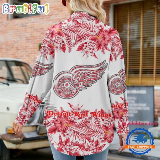 NHL Detroit Red Wings Limited Edition Casual Shirt for Women