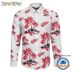 NHL Detroit Red Wings New Version Long Sleeve Button Shirt