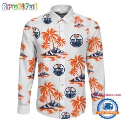 NHL Edmonton Oilers New Version Long Sleeve Button Shirt